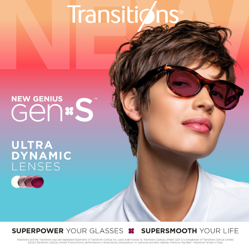 New transitions Gen S, £25 upgrade from clear to transitions.